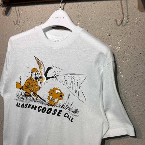 [Hanes]80s vintage t-shirt &#039;Goose Call,&#039; made in u.s.a( ~ 103)