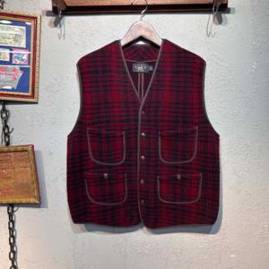 [Double RL; RRL]Tartan pattern Merino Wool vest ( ~ 110)