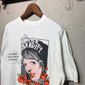 [Jerzees]90s vintage t-shirt &#039;Queen&#039;s Coronation,&#039; u.s.a made (105 ~110)